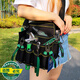 Fast Extra Large and Widened Electric Drill Waist Bag Waterproof and Safe Thick Electrician Waist Bag Wear-Resistant Woodworking Wallpaper Tool Bag Waist Bag (Including Belt and Strap)