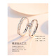FEILACK couple rings, a pair of moissanite diamond rings, one carat silver proposal, wedding, lover's birthday gift to girlfriend, 925 silver open pair ring