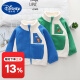 Disney (Disney) boys new polar fleece jacket autumn and winter children's contrasting color jacket top baby one-piece velvet zipper shirt clothes blue velvet dinosaur stand-up collar jacket 80 recommended for around 1 year old