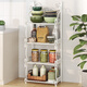 LINSHIWU FALTING SHELFEL IHRE BAD WASHBASIN RACK TOMTLETTE KITCHE LAGER RARKLAKE HAUSSHALTEHELF WHITE-Z673 [Breite 34 cm*Höhe 65 cm]