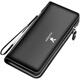 Playboy VIP Men's Long Wallet Sumbag 2022 Подлинная кожаная текстура Многокорный мешок для мобильного телефона с большой пропускной способностью, коричневый цвет одиночный тяга + классический кофе