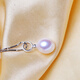 Hande single freshwater pearl pendant live buckle necklace for women classic simple fashion exquisite Korean style clavicle necklace 9mm 9mm white water drop beads white model (including necklace)