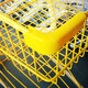Ruhao shopping cart supermarket shopping mall trolley tally purchase trolley grocery shopping trolley double-decker shopping cart pink