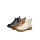 Belle soft French Chelsea boots women's mall same sheepskin commuter boots A2V1DDD3 brown-single 34 (220mm)