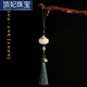 Ding Fei (Ding Fei) Tragbare Aromatherapie Luminous Lotus Sachet Tassel Mobiltelefonkette Anhänger Lanyard Chinesischer Stil Retro-Stil Anhänger Hanfu Pressender Green Style A25-208