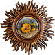 Meng Nian Decoration Europe Style Mur de style suspension Taihua Creative Retro Entrance Murdings Living Room TV Background Mur 9934 Sun Flower Wall Decoration - Rice - Grand Taille