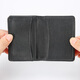 Ehrenmann Cowide Visitenkartenkartenbeutel echtes Leder -Männer mit großer Kapazität Visitenkarteninhaber Frauenlizenz -Lizenz -Bag -Karten -Kartentasche 99 Black Large Card Slot