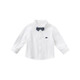 DAVE&BELLA boys' shirts, children's shirts, boys' primary school uniforms, white shirts, spring clothes, infant spring tops, white 120 cm (recommended height 110-120cm)