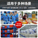 京酷KINKOCCL加厚塑料周转筐蓝色长方形物流筐水果筐快递分拣筐镂空塑胶框 外尺寸长680*宽480*高400mm方孔