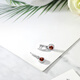 GEM STONE KINGGSK garnet earrings for women 925 silver set with 2.64 carat colored gemstone earrings for women classic simple earrings gift
