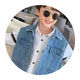 Disney (Disney) Boys' Vest Spring and Autumn 2025 New Children's Clothing Medium and Large Children's Vest Jacket Korean Version Versatile Children's Denim Vest Blue 140