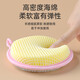 Sisters Flower dishwashing sponge kitchen rag double-sided scouring pad 6 pieces to remove oil stains kitchen brush pots and dishes in random colors