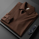 Prideme leichte Luxus Herbst Dünne kubanischer Kragen weißes Hemd Langarm Slim Puting Business Casual Italian Herren Shirt BNS6636-Black 2xl [Gewichtsempfehlung: 150-160jin [Jin gleich 0,5 kg]]]