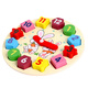 Sangty children's clock model Digital mathematics clock toy, early education intellectual toy baby shape pairing with building blocks 2167 cartoon clock