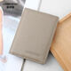 Lan Shikoo 2025 Neue Kartenbeutel echter Leder kleiner Kartenclip für Girls Card Cover für Frauen Ultra-dünn Multi-Card Herren Bank Card Storage Beutel Grau grau