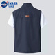 NASALIKE Men's Vest 2025 Summer Casual Breathable Fishing Horse Clip Jacket Young Middle-aged and Elderly Quick-Drying Vest Men's Vest Navy Blue 2XL Recommended 155-170Jin [Jin equals 0.5 kg]