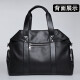 Aoyi men's travel bag genuine leather handbag briefcase men's business bag shoulder bag fashionable men's bag large capacity business trip first layer cowhide black model