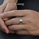 GsunG platinum ring men's PT950 couple ring platinum women's ring new curved platinum ring fashionable and shiny size 19-22 about 11-13 grams wide about 8mm customized