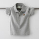 Jungen T-Shirt Kurzärärmelte Kinder-Sommer-Revers-Polo-Hemd Kinderkleidung 2024 neuer Stil mit mittlerem Stil mit mittlerem Kinderbaby halbärmelig.
