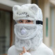 Sombrero cálido de lei feng para mujeres, lindo sombrero de lana de invierno, ciclismo de invierno Las mujeres usan artefacto a prueba de frío más terciopelo en ciclismo de viento protección contra la oreja al algodón 423 negro, un solo talla (sombrero ++ lente)