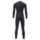 ZCCO3mm wetsuit one-piece men's warm elastic wear-resistant wet suit cold-proof wetsuit winter swimming suit SCR black S