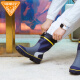 Very good (JollyWalk) water shoes, rain boots, men's mid-calf rain boots, fishing waterproof boots, overshoes, rubber boots, blue and yellow 44