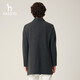 HazZYS Men's Clothing New Woolen Coat Jacket Commuter Wool Knit Coat Men's ABSZH0ADH22 Dark Gray DE M (170/92A 46)
