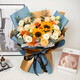 Huawang Flower Express Flower Gift Sunflower Bouquet Birthday Gifts for Elders, Leaders and Colleagues Same-day delivery within the same city Pepsi Shunyi Sunflower Champagne Korean Style Bouquet | DS934