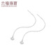 Lukfook Jewelry Platinum 950 Shell Platinum Earrings Earrings Gift Price L19TBPE0002 1.33g (including labor cost 157 yuan)