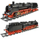 Lego building blocks vintage steam train city heavy load freight train cross track assembly toy 12003CX freight car +1 box of building blocks + disassembly