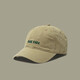 Qiu Zeng Japanese soft top comfortable baseball hat men's retro casual simple fashion baseball hat face showing small outdoor sun hat deep khaki single size adjustable