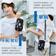 
Xitu 2025 new mobile phone bag for women crossbody neck hanger mobile phone bag portable wrist coin wallet mother running arm bag purple red balloon (large size)