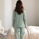 
Three gun pajamas for women in spring and autumn pure cotton long-sleeved fashionable home clothes can be worn on the outside in autumn. Sweet and fashionable casual cotton set 9227# XL women (recommended 120-140Jin [Jin equals 0.5 kg])