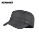 Kenmont thickened warm quilted pure black peaked cap men's autumn and winter outdoor street cold flat cap km-2651