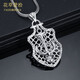 Flowers and grass covered with flowers Platinum men's pendant Platinum men's PT950 platinum pendant Fashionable super flash domineering simple platinum pendant Platinum pendant weighs about 22.36 grams