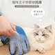 Lorif pet hair removal and sticky hair removal gloves, cat and dog grooming gloves, dog and cat bathing gloves, dog comb, grooming gloves blue (right hand)