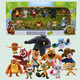 Boonie Bears Bears Bears zwei kahle starke Puppen -Tier -Puppen -Model Kindersimulationsspielzeug Set 826 Set