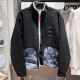 Nike (Nike) Jacket Men's Spring 2025 CNY Dragon Year Limited New Tres-Hook Imitation Lamb Stand Collar Sports Clothing FZ6194-010 Negro L