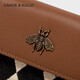 CAHOE KULLO official wallet women's short 2025 new women's card bag clutch bag women's multi-card slot niche coin purse women brown-CK birthday gift for girlfriend