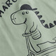 MARC&JANIE Mark Jane children's new spring clothing boys' fun dinosaur graffiti cotton casual shirt 231760 military green 120