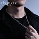 Ruofei Men's Platinum Necklace pt950 Platinum Men's Chain Fashion Square Chain Large Weight Boss Chain Clavicle Chain Platinum Jewelry Do Not Buy Deposit Order Specifications