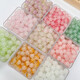 OSRO 50 pieces 10mm two-color glass beads loose beads handmade diy bracelet accessories jewelry beading material random mixed color 10mm (about 50 pieces in a pack)