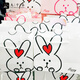 Jiuqiangu gift bag handbag birthday gift children's creative cartoon gift box packaging bag small white rabbit style 5 pieces 3100