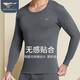 七匹狼（SEPTWOLVES）【抗菌纯棉】保暖内衣男纯棉抑菌秋衣秋裤男圆领套装秋冬内衣