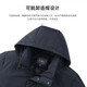 Shanshan (FIRS) goose-velvet men's thickened down jacket for men's winter new style can be removed and hooded warm jacket 829 Navy Blue 190/104A/XXXL