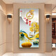 Pintura decorativa de porche de xiaolulina Versión vertical simple simple Resumen Pintura colgante Sofá Muro Mural Corredor Pintura de porcelana de cristal
