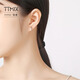 TTMIX platinum earrings for women pt950 platinum earrings simple fashionable earrings for girlfriend 1.5-1.7g