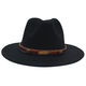 Pei Ke European and American men's and women's British hats ethnic style Tibetan wide-brimmed Tibetan style hat fedora hat black L (5962cm)