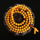MUJUE beeswax bracelet for women, amber honey-filled chicken fat yellow 108 old honey Buddha beads, men's bracelet 9-9.5mm