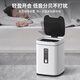 Jiahua acero inoxidable inducción inteligente basura lata de baño eléctrica dormitorio de sala de estar con cubierta grande 6629 titanium gris 15l